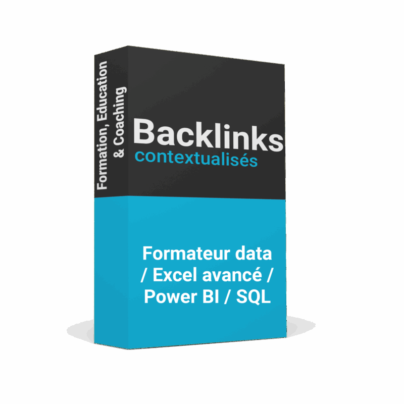 Backlinks formateur data Excel Power BI SQL